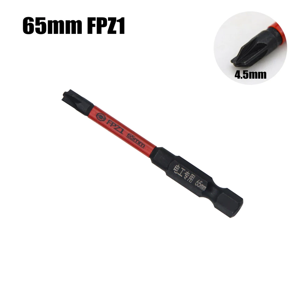 65mm Magnetic Special Slotted Cross PZ Screwdriver Bits FPZ1 FPZ2 FPZ3 For Circuit Breakers Electric Tools For Electrician