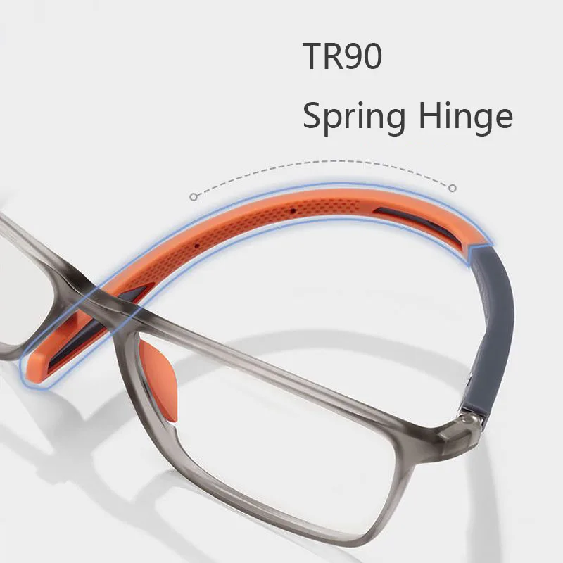 Anti-blue Light Myopia Eyeglasses Ultralight TR90 Sport Short Sight Eyeglasses Men Near Sight Optical Eyewear Diopters 0 To -6.0