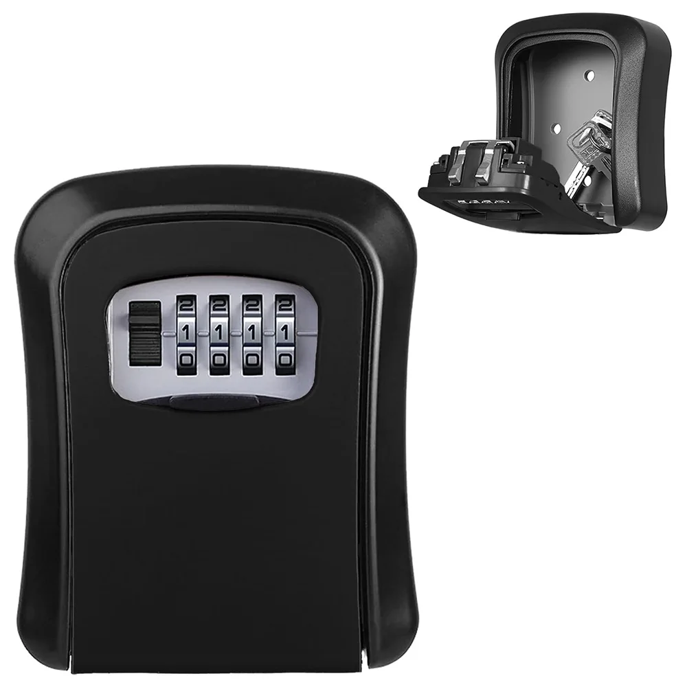 Key Lock Box for Outside Sturdy and Durable Lock Box for House Lockbox for Spare KeyLockbox with Resettable Code for Home Garage