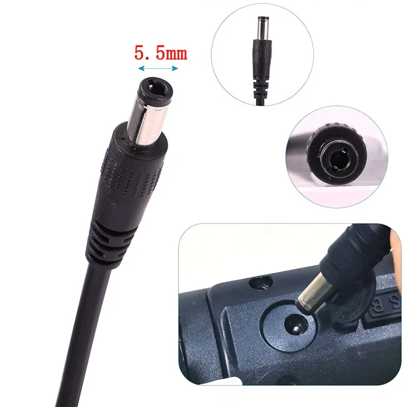 42V 2A 5A Electric Scooter Charger 1 Prong 5.5mm DC Plug for 36V 10S Lithium Battery Compatible with Gotrax Scooter Charger