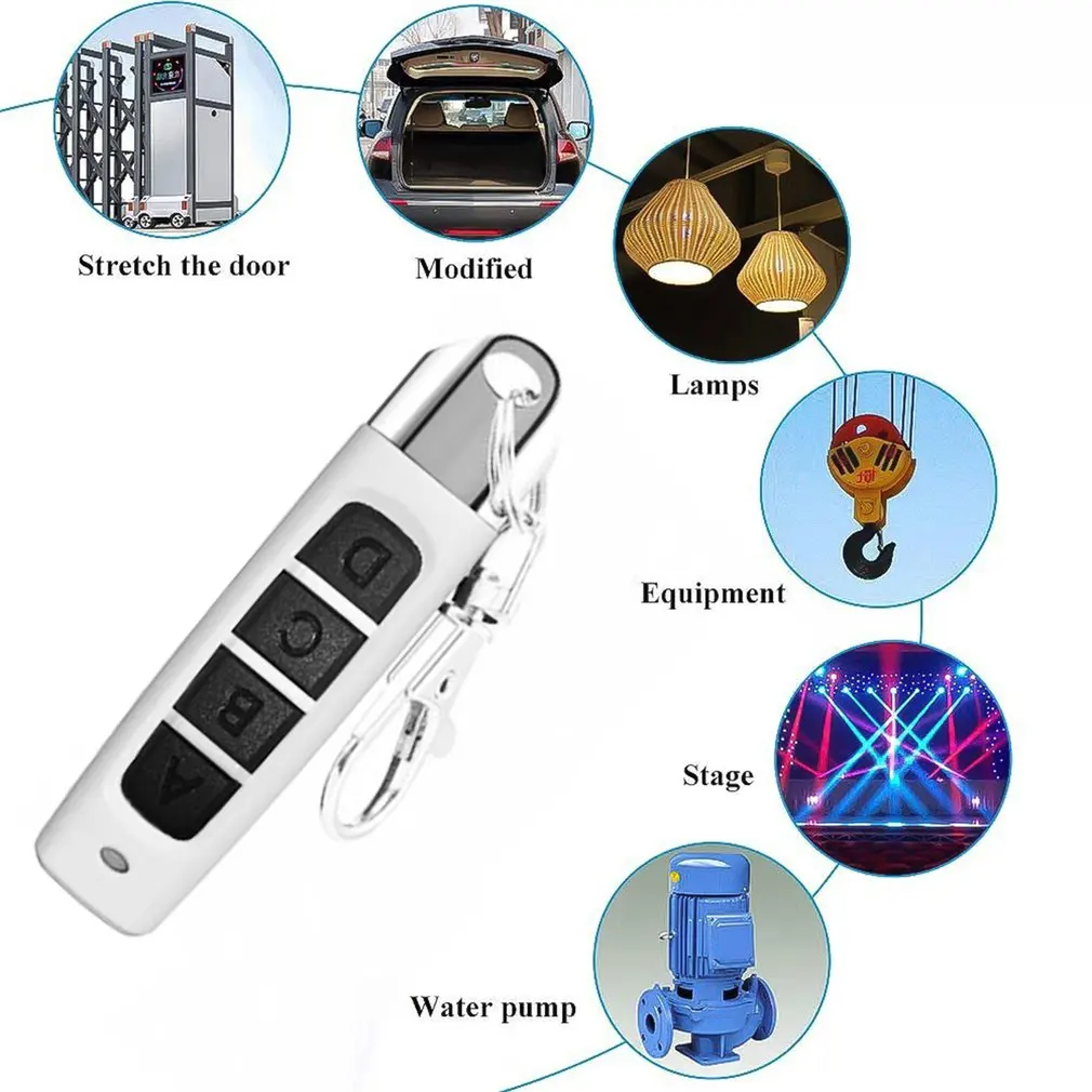 New 433MHZ 433.92mhz Remote Control Garage Gate Door Opener new Remote Control Duplicator Clone Learning Rolling 2025 Code Car Key