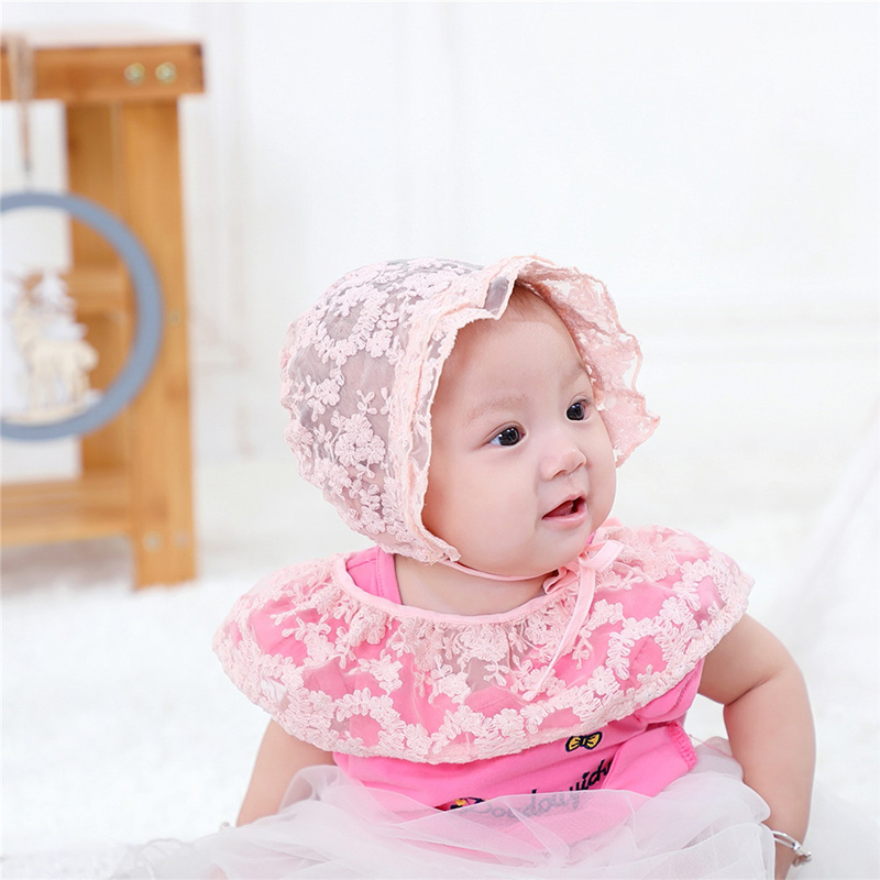 2025 Summer Lace Flower Sun Hat Toddlers Newborn Baby Girls Boy Kids Spring Soft Bonnet new Photography Props For Baby Accessories