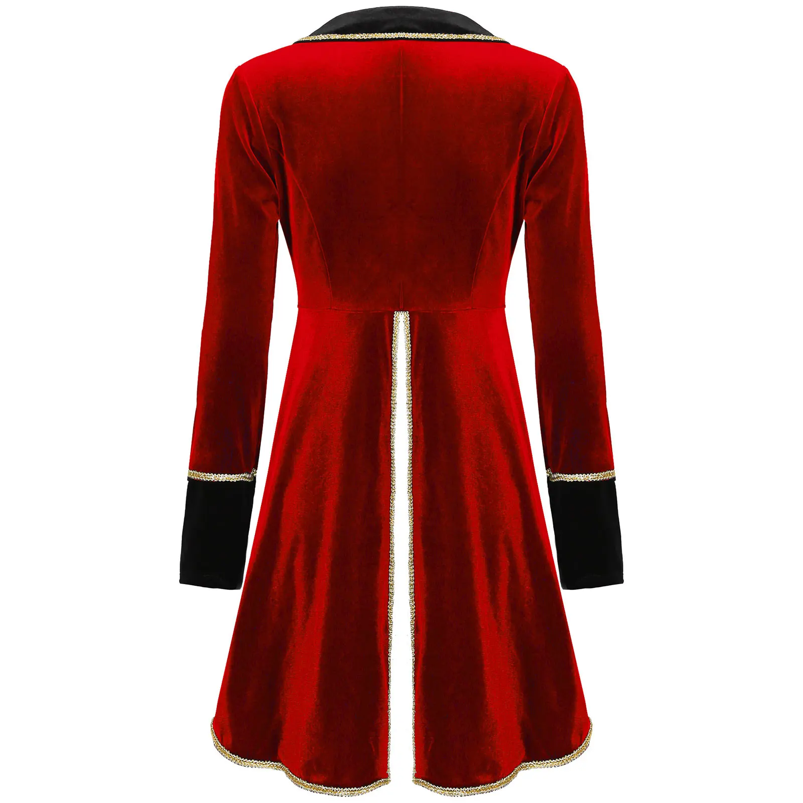 Womens 2025 Circus Ringmaster Jacket Tailcoat Showman Costume Veet Blazers Coat Halloween new Carnival Cosplay Party Rave Outfit