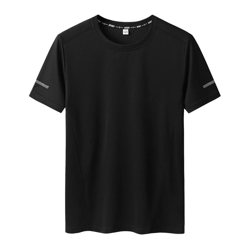 Large Size L-6xl 7xl 8xl 9xl Summer Big Tops Tees Quick Dry Slim Fit T-shirt Men Sport Mesh Short Sleeve Oversized Men's TShirts