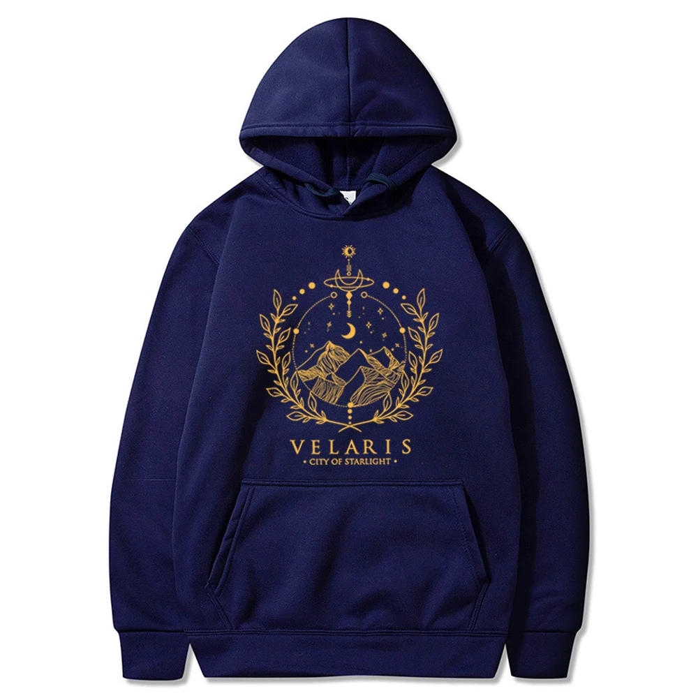 Sarah J Maas Velaris Hoodie Night Court Acotar Pulllover Throne of Glass SJM Book Lover Gift for The Rhysand Vintage Hoodies Top