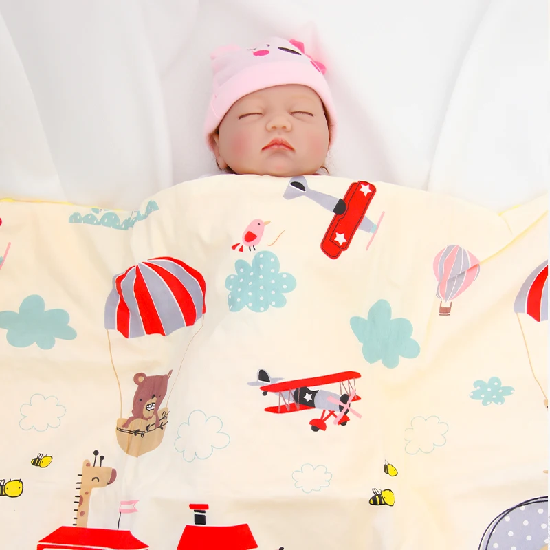 Autumn and winter children's thickened blanket swaddle children's blanket soothes baby comfortable newborn quilt