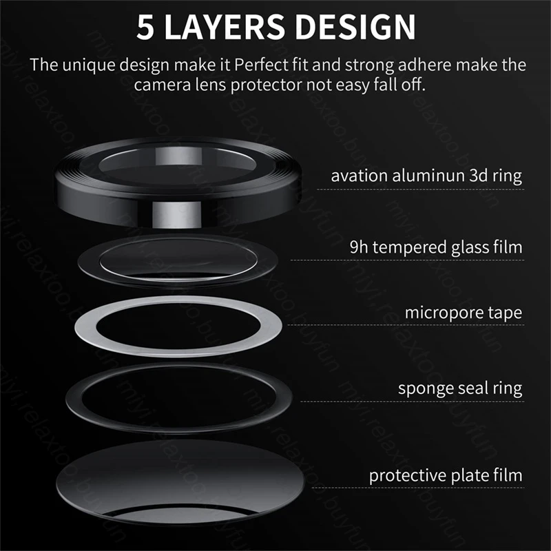 Zenfone10 5G Case Aluminium Alloy Ring Camera Protector Cover For Asus Zenfone 10 5G AI2302 5.92" Back Lens Tempered Glass Film