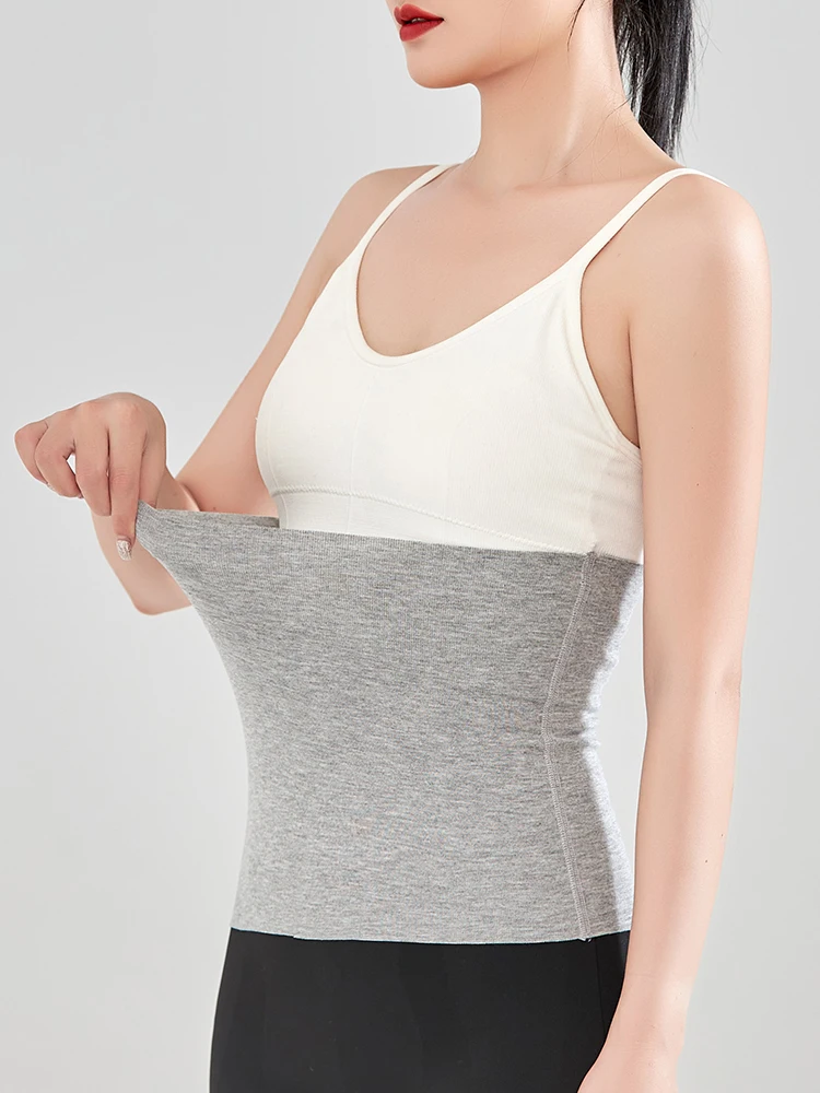 Modal High Elastic Waist Support Ultra-Thin Abdomen Back Pressure Warmer Stoma Bag Support Inner Wear Cold Day Cummerbund Unisex