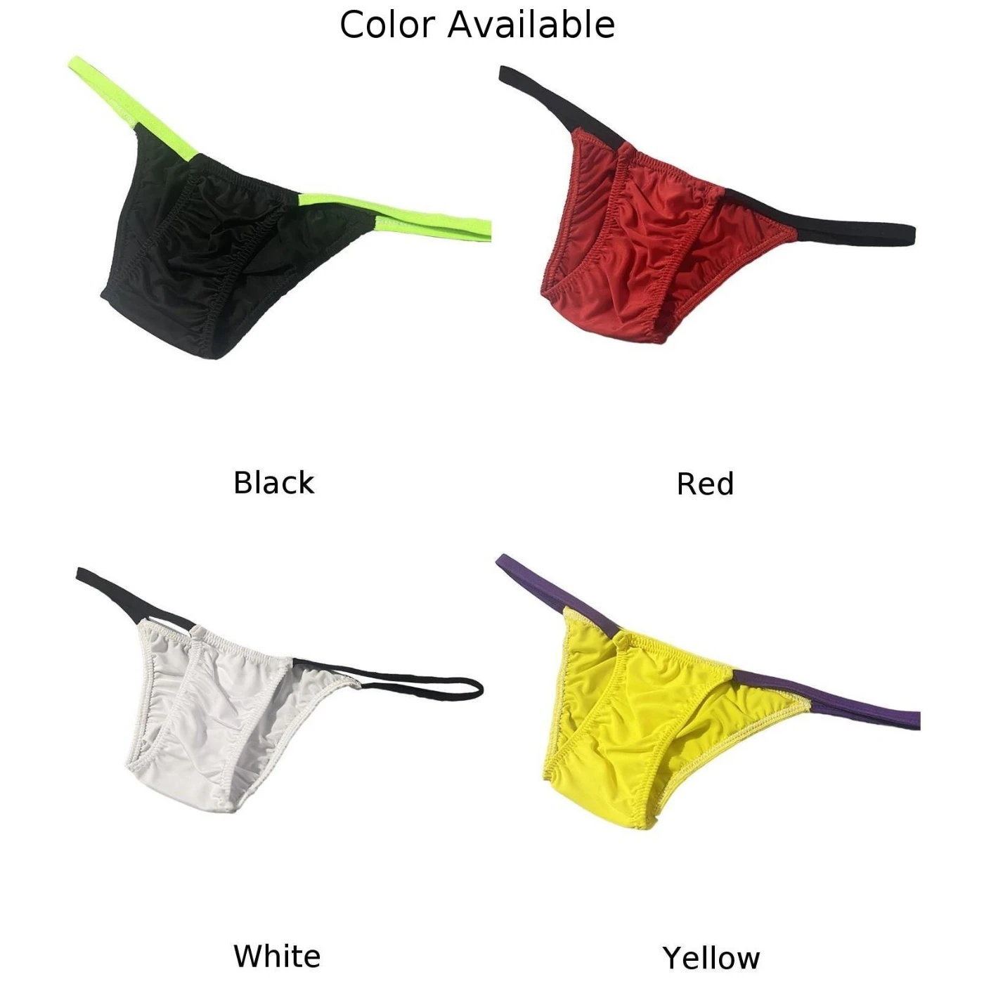 Men Enhance Peni Pouch Thong Bikini Briefs Posing Underwear Low Rise Soft Jockstrap Panties U Convex Breathable Underpants