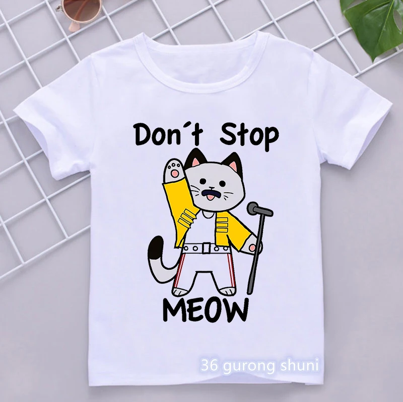 New Freddie Mercury Girls Boys T Shirt Queen Band T-Shirt 2025 Kids Short new Sleeve T-Shirts 2021 Summer Brand Rock Clothing Tops