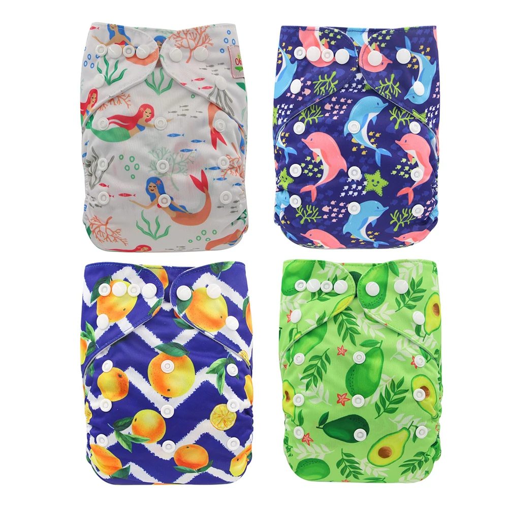 Baby Washable Reusable Real Cloth Pocket Eco friendly Nappy New Design Diaper Cover Wrap One Size