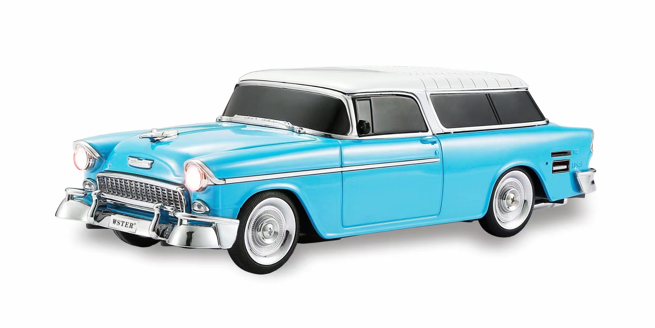 EONKO WS-1955 Nomad Deep Bass Car Shaped Bluetooth Speaker with TF USB FM AUX Handsfree TWS Selfie Disco Light