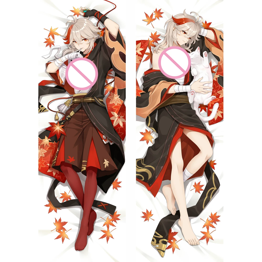 Genshin Impact Ganyu Zhongli Dakimakura Hing Body new 2025 Pillow Case Anime Game Otaku Pillow Cover Home Decoration