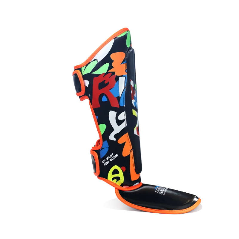 BN 3-11Y Kids Ankle Support Leg Leggings Boxing Shin Guards MMA Muay Thai Karate Kickboxing Legs Protector Training Equipment EO