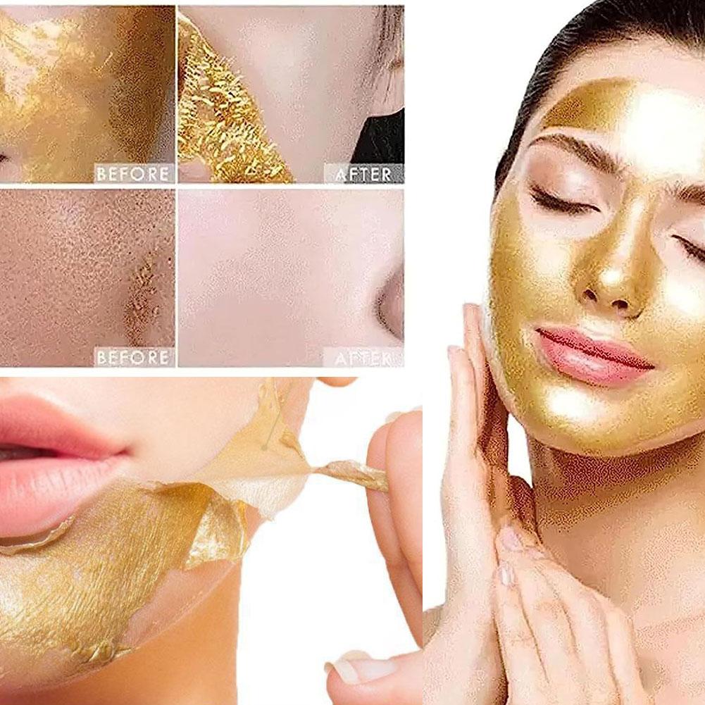 80g Gold Peel Mask Blackheads Cleanses Pores Tightens Facial Mask Deeply Nose Pores Girl Tightens Cleans And Refine Pores