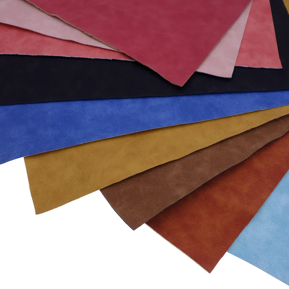 PU Faux Leather Fabric Waterproof Synthetic Roll Faux Suede Frosted SheepSkin Sewing Bow DIY Earring Material Can Cut By Meters