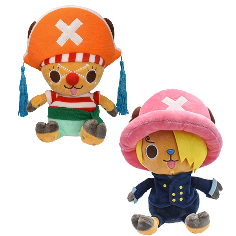One Piece Plush Toys Monkey D Luffy Ace Law Soft Stuffed Dolls Tony Tony Chopper Cos Sanji Sabo Buggy Birthday Gift 8/12 inches