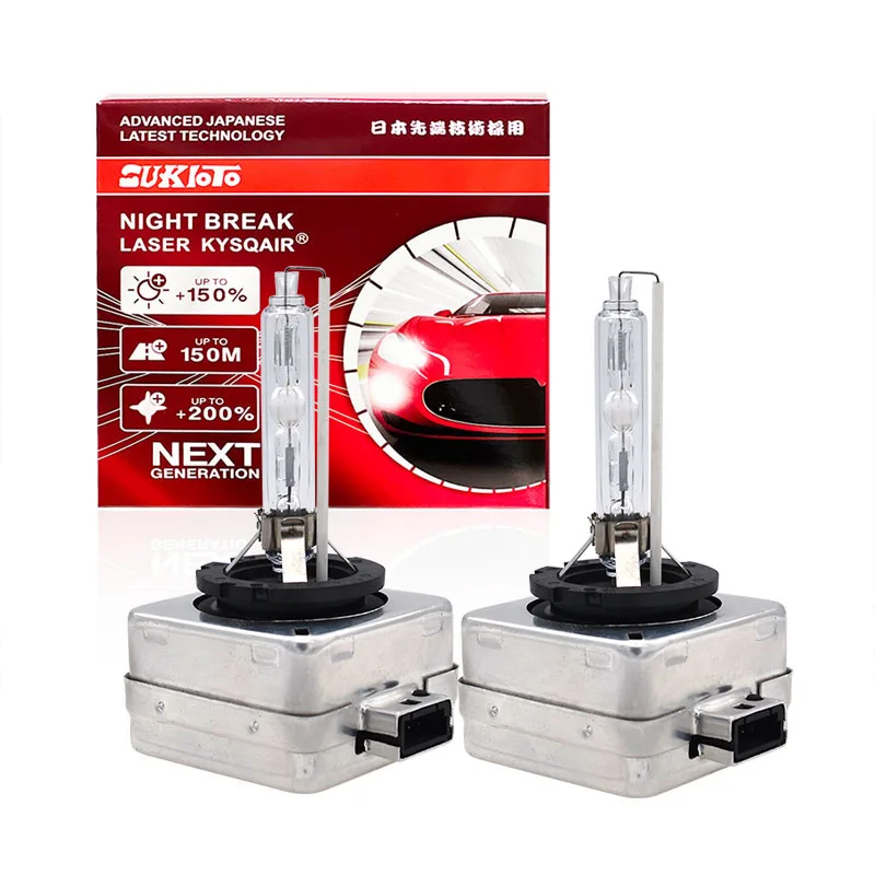 2PCS SUKIOTO JAPAN KYSQAIR VISION 35W D2S D1R D4S D3R D8S HID XENON Headlight Bulb 55W D1S HID XENON D3S For Audi BMW Volkswagen