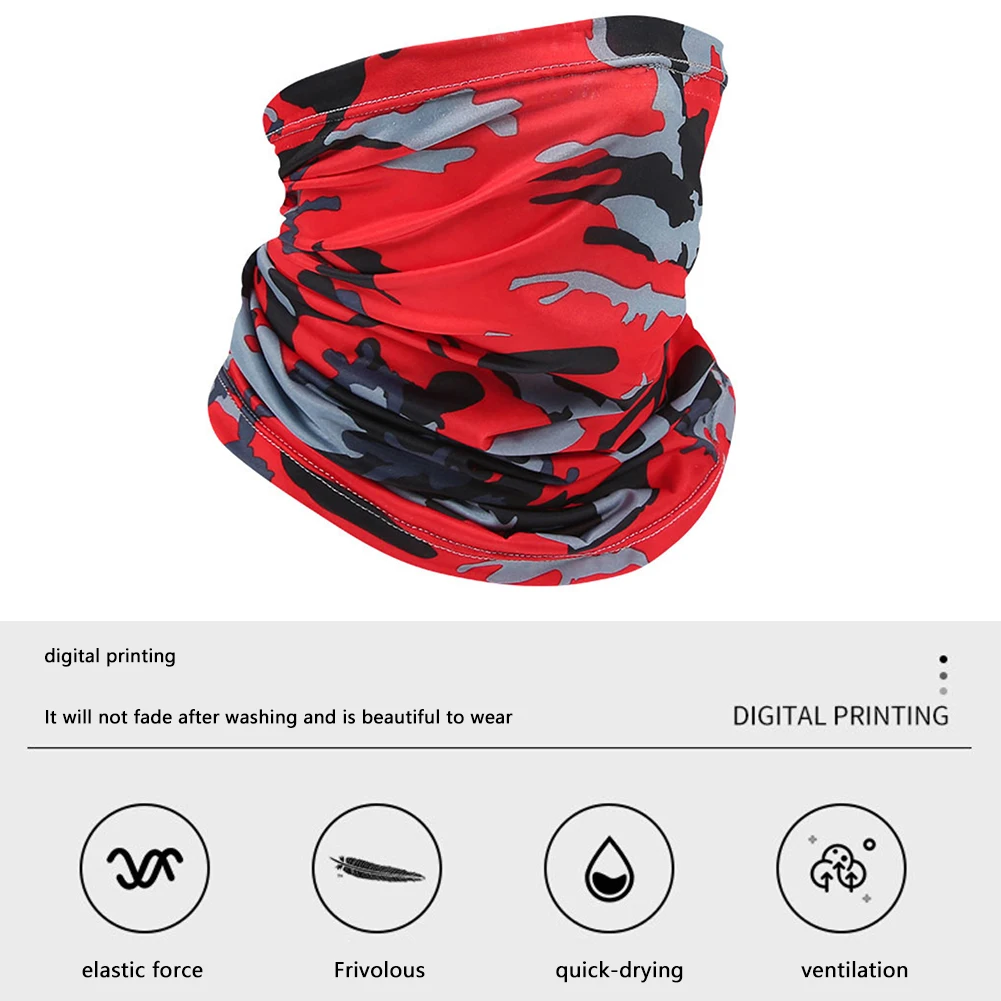 Sports Scarf Bandana Balaclava Neck Warmer Cycling Hiking Tube Face Head Wrap Cover Riding Headband Motorcycle Face Mask Camping