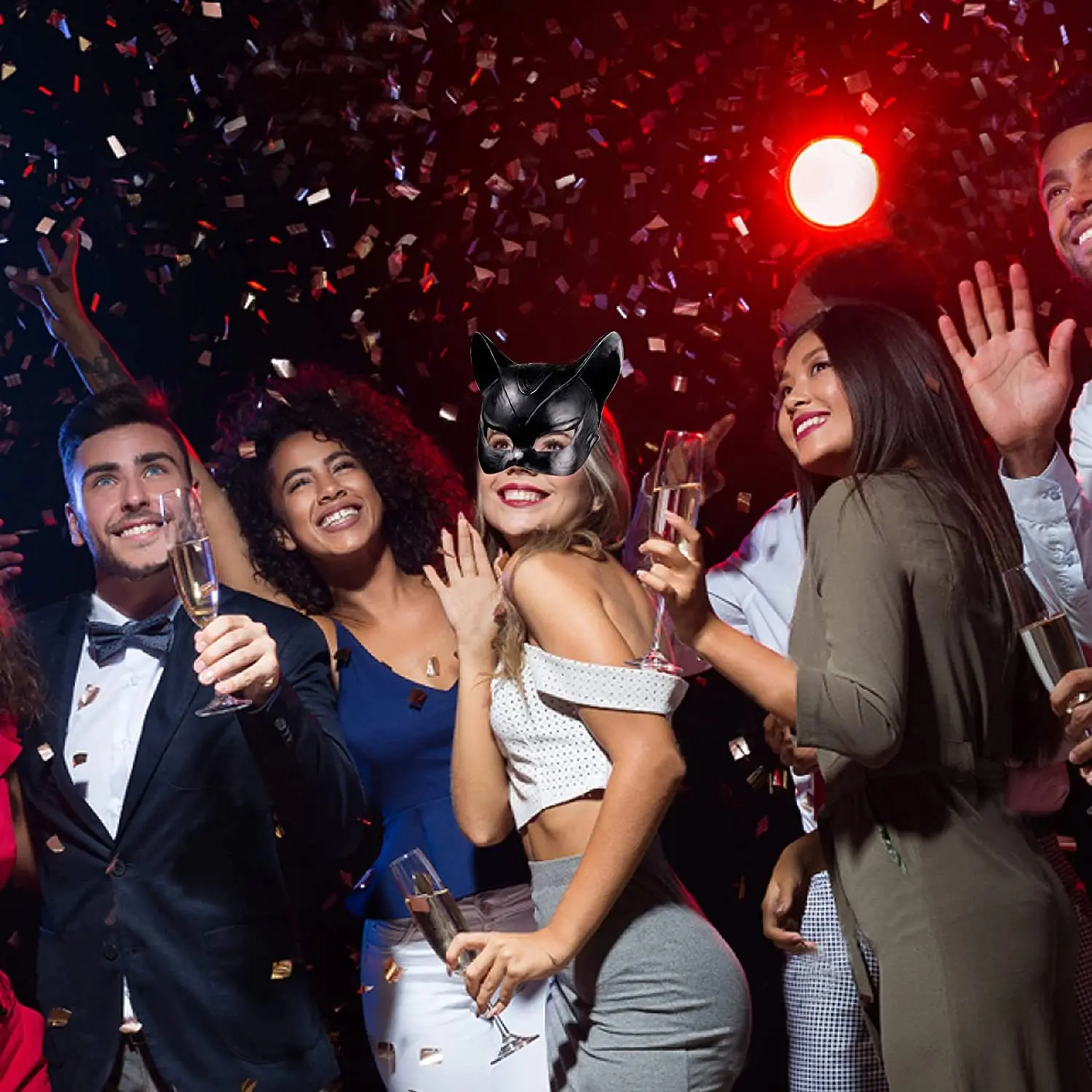 Halloween Party Sexy Cat Woman Latex Mask Superhero Movie Cosplay Costume Helmet Fancy Half Face Erotic Bondage Prom Sexy Gift