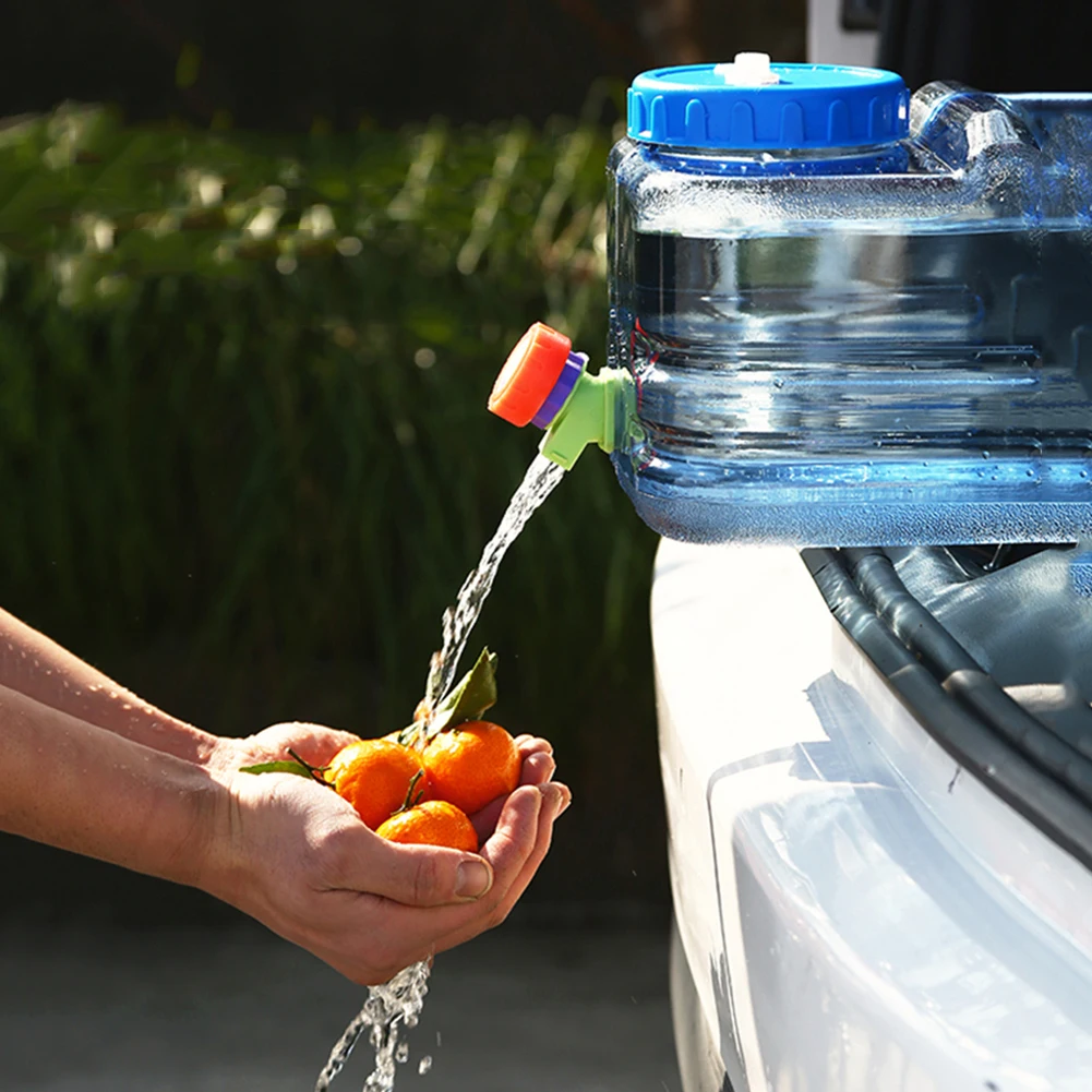 5.5L/10L Capacity Portable Car Driving Water Tank Container Outdoor Water Bucket Portable Cube Water Container with Faucet