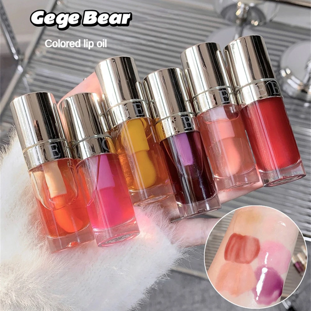 Gloss Moisturizing Lip Lip Plumper Oil Long Lasting Nutritious Liquid Lipstick Transparent Lip Oil Cosmetics Lip Tint Makeup smile