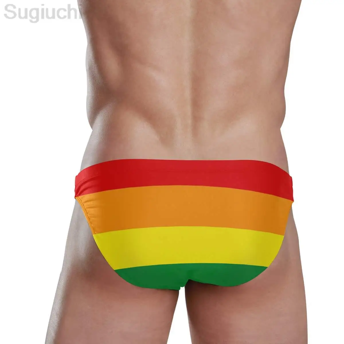 2023 new Sexy Swim Brief Bikini Flag of Rainbow 2025 Gay More COUNTRY Men Beach Athletic Swimwear Briefs Sports Shorts