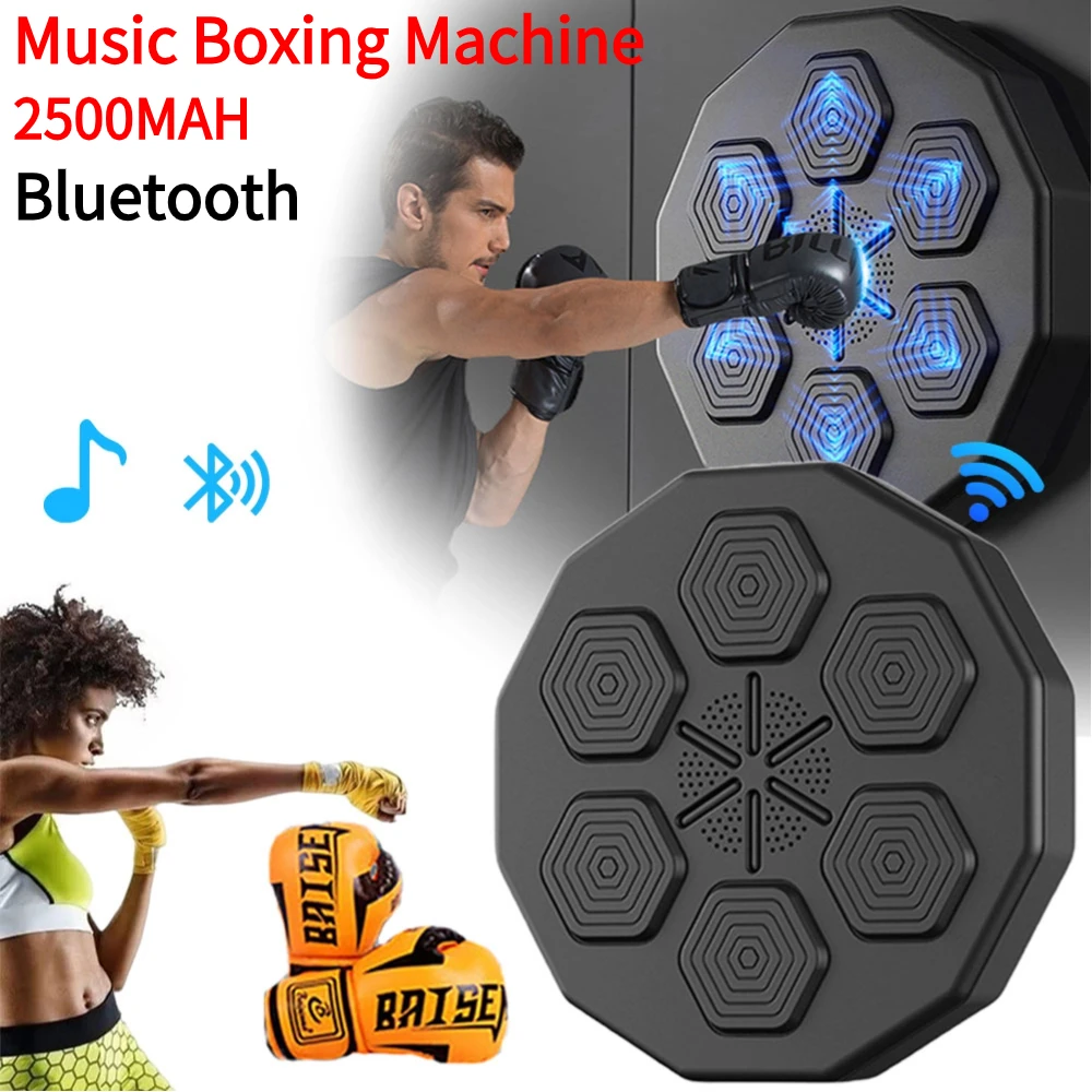 Electronic Boxing Training Target LED Light Music Boxing Machine Bluetooth Rechargeable Practice Wall Target Boxing Equipment
