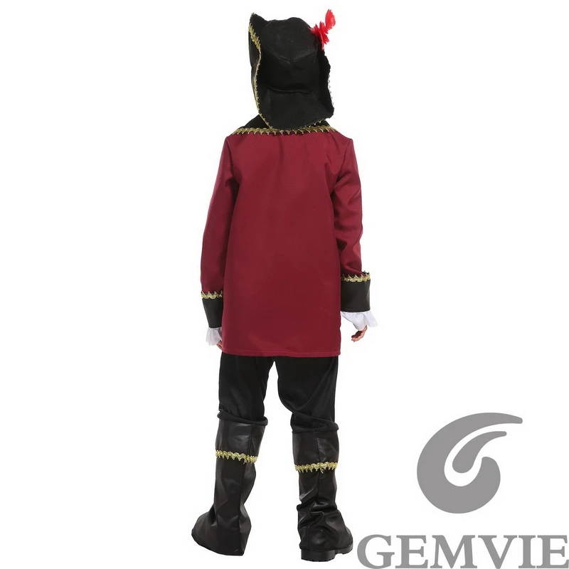 Kids Pirate Fancy Costume for Boys Halloween Carnival Party 2025 Cosplay Clothes new Outfit(Not Include Weapon)