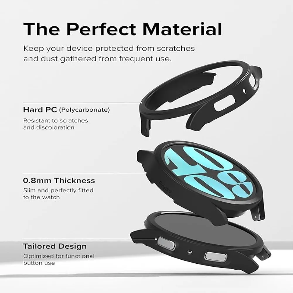 Case+Band for Samsung Galaxy Watch 4/5/6 40mm 44mm 45mm PC Hard Hollow Frame Protective Cover for Watch6 Classic 43mm 47mm Strap