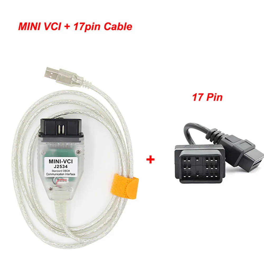 2025 mini vci For Toyota TIS Techstream V18.00.008 minivci FTDI For J2534 Auto Scanner OBD new OBD2 Car Diagnostics cable MINI-VCI Cable
