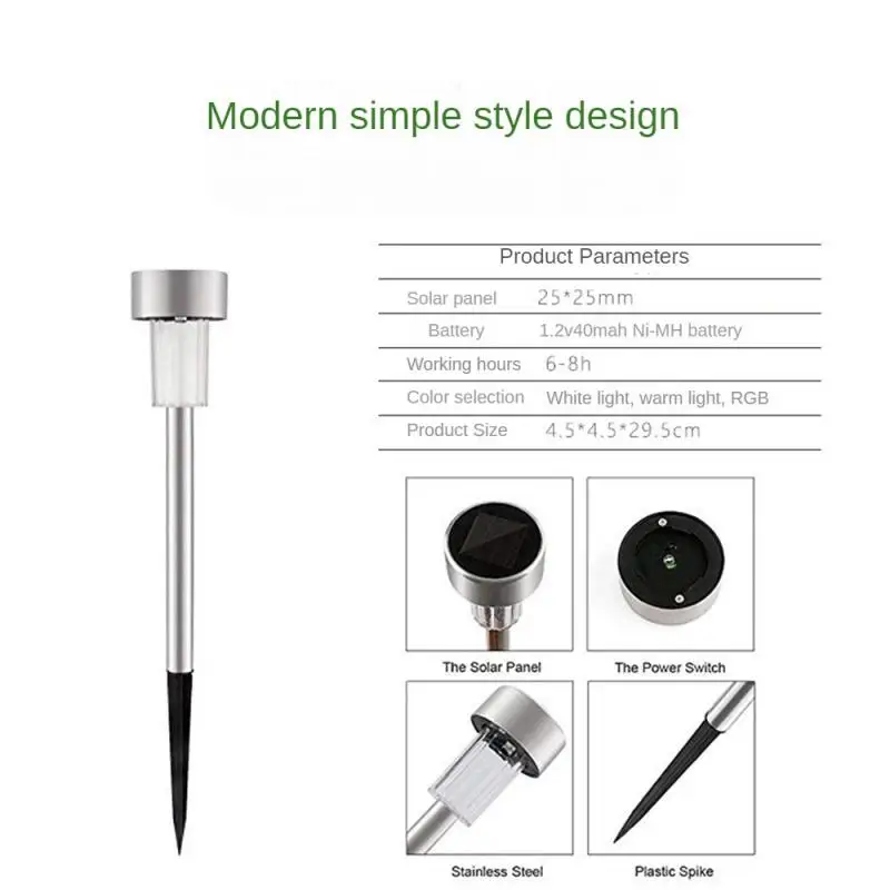 1Pack Solar Garden new Light Outdoor Solar Powered Lamp Lanter Waterproof Landscape Lighting For 2025 Pathway Patio Yard Lawn Decoration - view 4