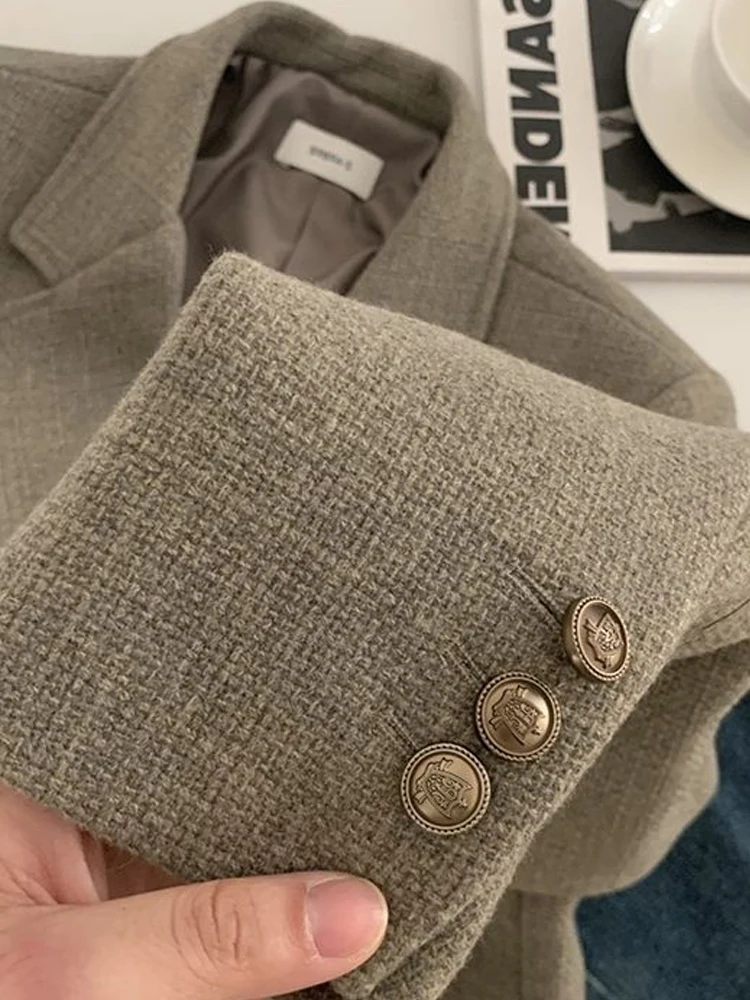 UNXX new Blazer Coat 2023 Spring 2025 Autumn New Long Sleeve Women Suit Jacket Notched Collar Blazers Femme Office Lady Women Clothing