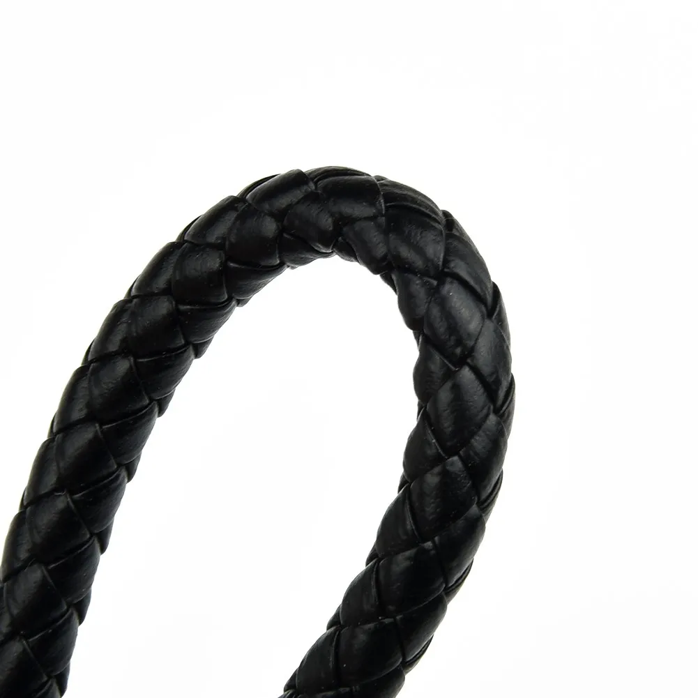 Keyring Leather Strap Braided Rope PU Leather Braided Woven Rope Car Key Ring Accessories Keychain Universal
