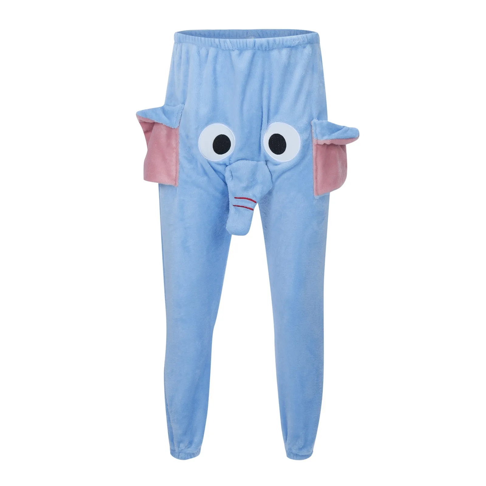 Men's Elephant Boxer Pama Pants Flannel Funny Novelty Shorts new Humorous Pants Underwear Gift 2025 Animal Pants Male Soft Trousers