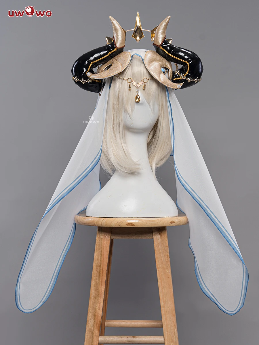 Only UWOWO Nilou M Cosplay with Horn Genshin Impact Sumeru Nilou Costume Hydro Female Cosplay Halloween Christmas Costume smile