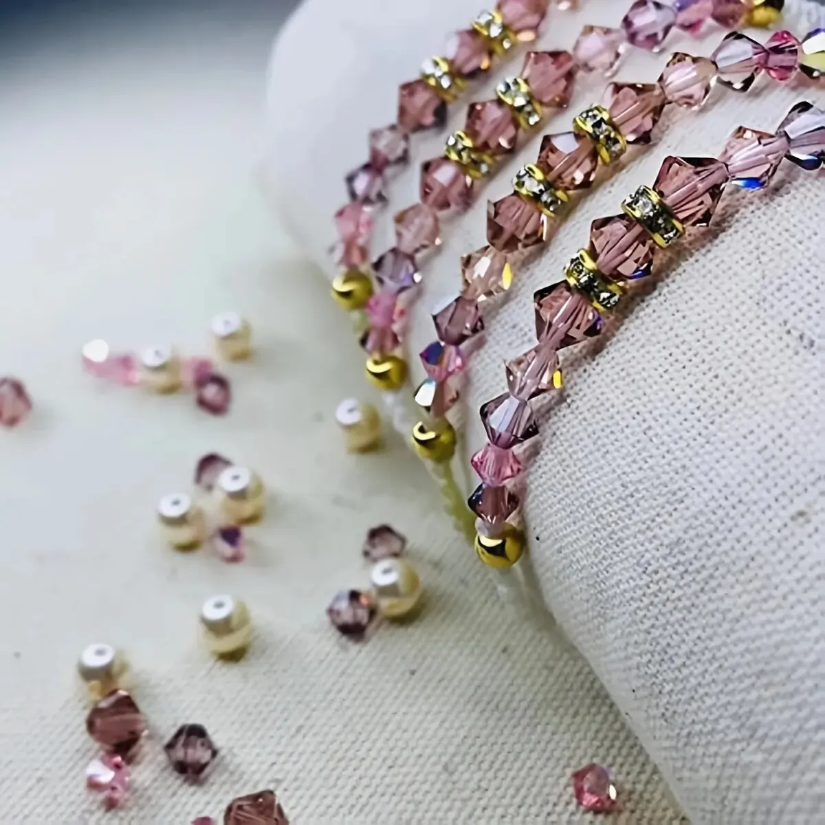 15 Colors 3000pcs 4mm Faceted Bicone Crystal Glass Beads-for Jewelry Making, Suncatcher Handmade Crafts, DIY Bracelets Necklaces