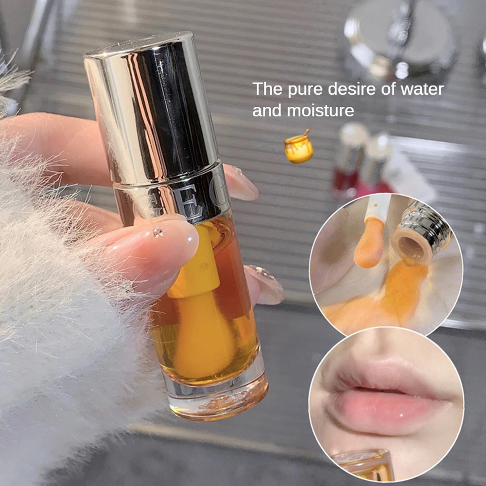 Gloss Moisturizing Lip Lip Plumper Oil Long Lasting Nutritious Liquid Lipstick Transparent Lip Oil Cosmetics Lip Tint Makeup smile