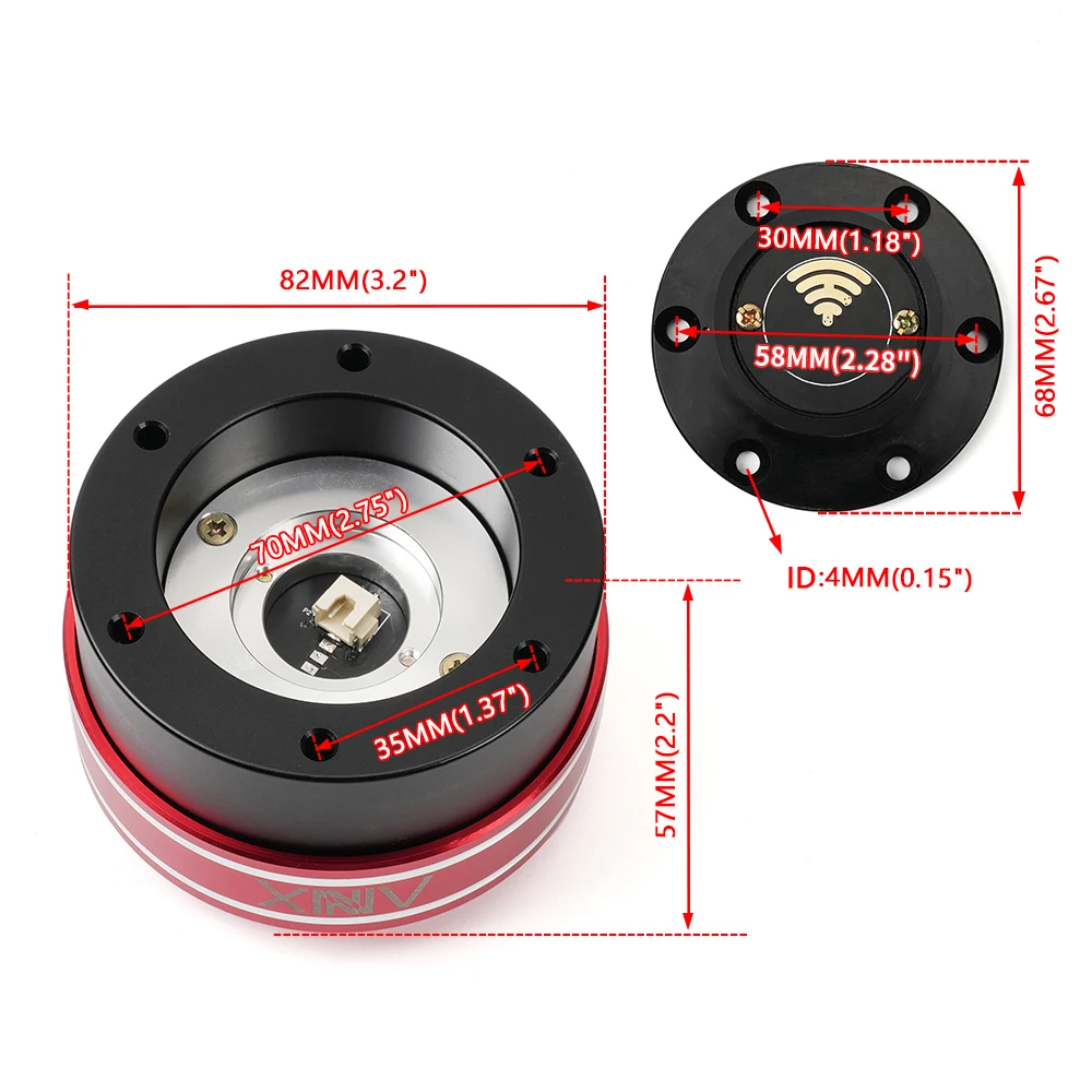6 Hole Racing Simulator Game Steering Wheel Quick Release Hub Adapter 70MM For MOZA Simagic M10 A/Mini Euro Truck QR040