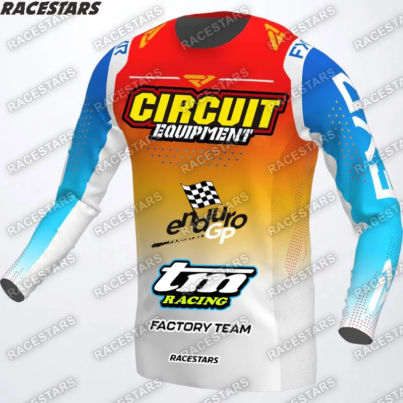 TM RACING Motocross Jersey Enduro Downhill Mountain Cycling Bicycle MTB Shirts Bike Wear MX Maillot Ciclismo Hombre Quick Dry