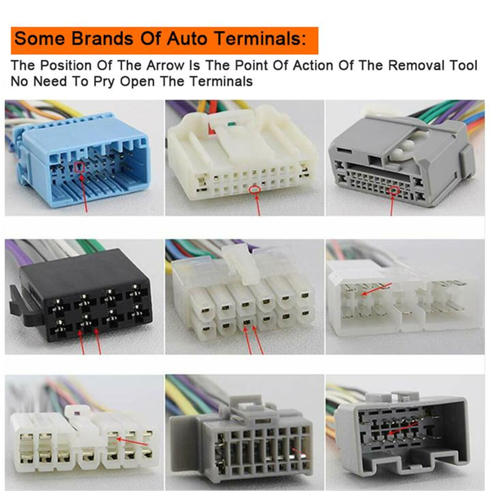 Automotive Plug Terminal Remove Tool Set Key Pin Car Electrical Wire Crimp Connector Extractor Kit Repair Tool Accessories