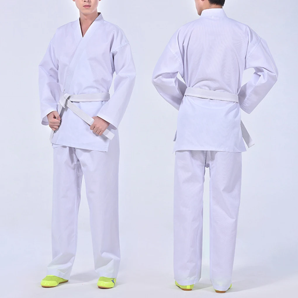 Women Men Karate Uniform Set Adult Sports Training Clothes Teaching Sportswear Polyester Clothing Professional Gym L/XL/XXL