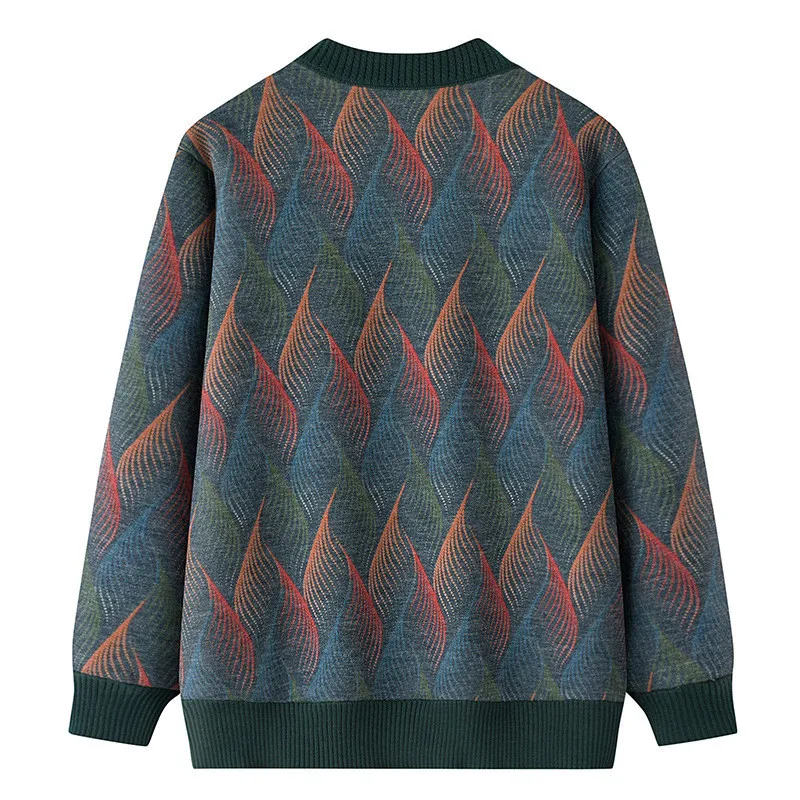 Sweater Coat Women Middle-Aged Elderly Autumn Winter Veet 2025 Sweater Womens Clothes new 70-Year Grandmother Cardigan Coat Female 2913