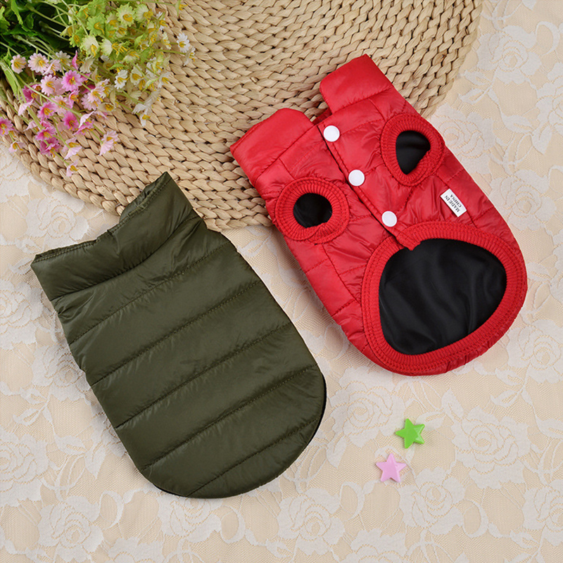 Pet Clothes For Small Dogs Winter Dog Jackets Puppy Cat Vest Chihuahua Clothing French Bulldog Coat Shih Tzu Yorkie Costume
