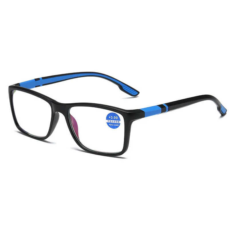 Square TR90 Reading Glasses Women Men Anti Blue Light Presbyopia Eyeglasses Bifocal Near far Hyperopia Eyewear +1.5 +2.0+ 2.5