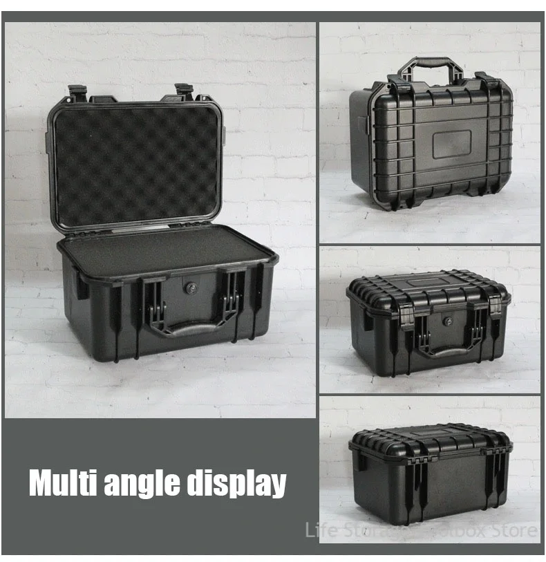Hardware Tool box Portable Toolbox Safety Hard Carry Tool Case Military Box Waterproof Organizer Box Large Hard Case With Foam