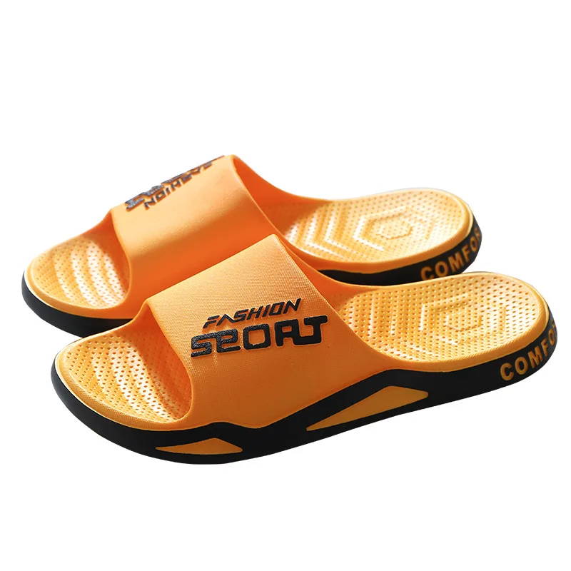 Summer Shower Slippers Flip Flops Women Indoor Home Mute Shoes EVA Shoes Cloud Slides Couple Non-slip Casual Sandals