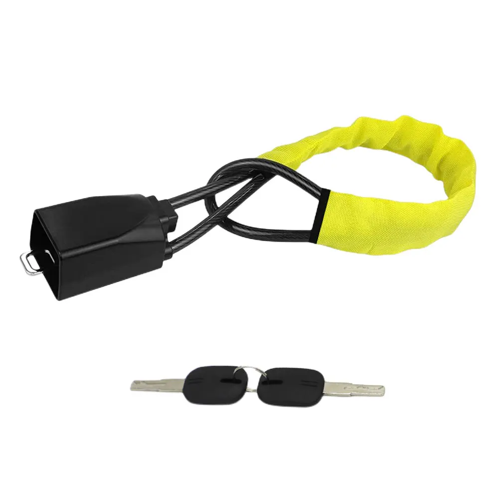Universal Car Anti Theft Lock Steel Cable Car Anti-Theft Devices with 2 Keys Seat Belt Anti-Theft Lock Portable for Auto Vehicle