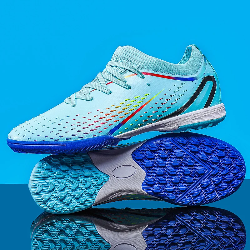 Men Soccer Shoes Adult Kids TF/FG High Ankle Football Boots Cleats Grass Training Sport Footwear Sneakers 35-45