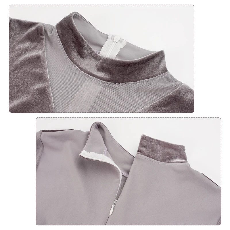 Ballet Leotards new for Women Veet 2025 Patchwork Mesh Gym Leotards Adult Ballerina Clothes Long Sleeve Stand Collar Dancing Bodysuit